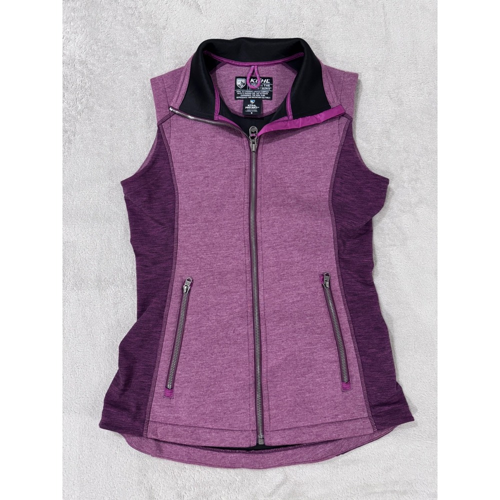 Kuhl Projekt Womens Full Zip Fleece Vest Purple Heather Small RN108846
